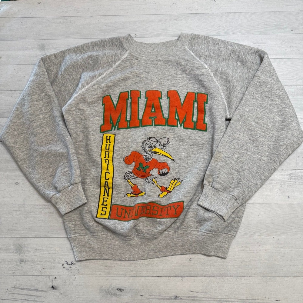 Vintage Miami University Hurricanes Sweater adult large